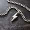 Silver Metal Lightning Bolt Pendant by Bead Landing™